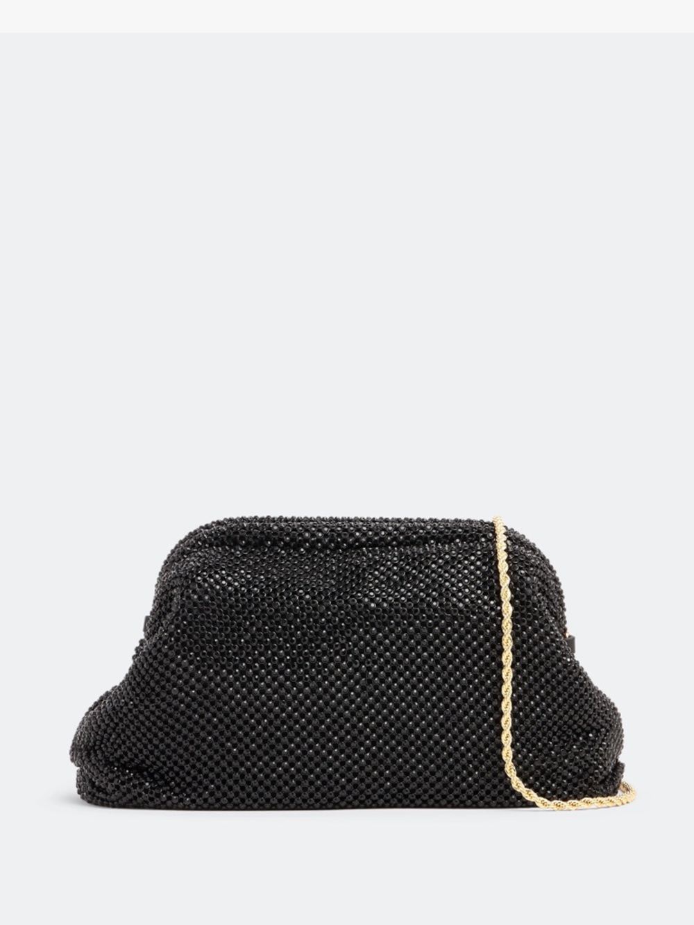 Loeffler Randall. Doreen Clutch with Crossbody Strap. Black. NWT.